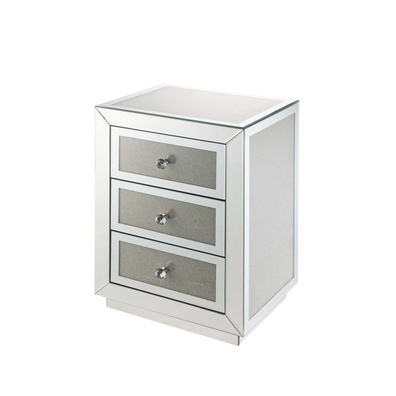 Table de chevet 3 tiroirs Andrue
