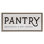 Rustic Pantry Groceries Sign Brown Grain Framed Floater Canvas Wall Art by Daphne Polselli