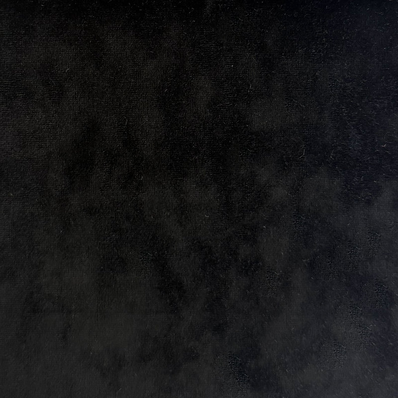 Cruise Fabric | Solid Crushed Velvet | Drapery And Curtain Fabric & Table Linen Fabric, Black