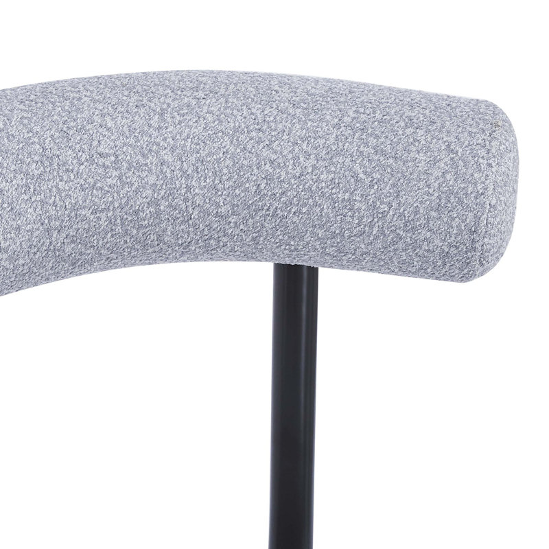 Chaises de salle à manger modernes et minimalistes, confortables et élégantes pour divers décors, ensemble de 2, Gris
