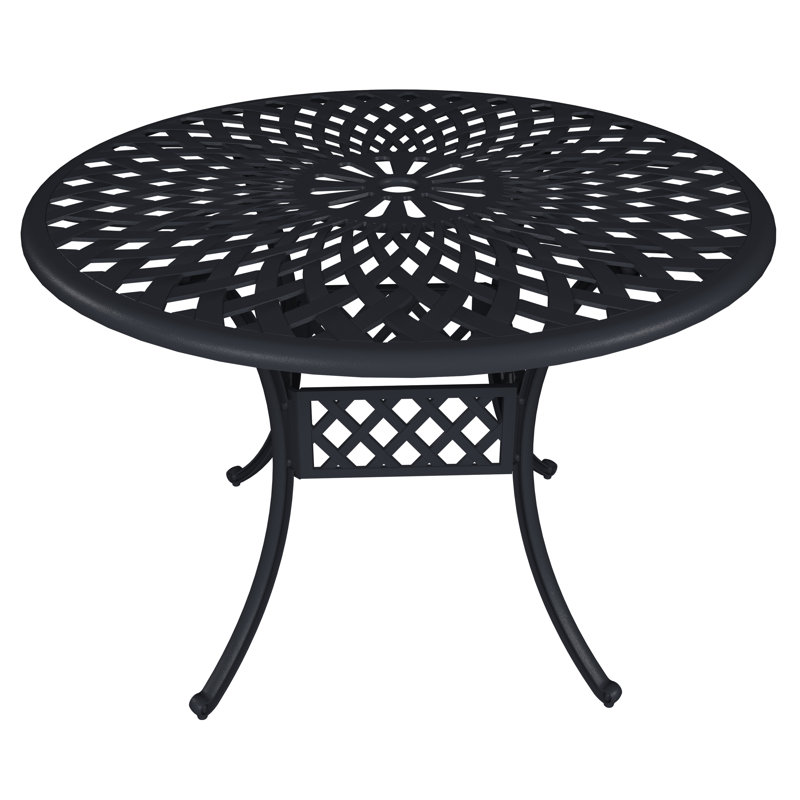 Thiazi 4 - Person Patio Dining Set with Round Table , Cushions Included