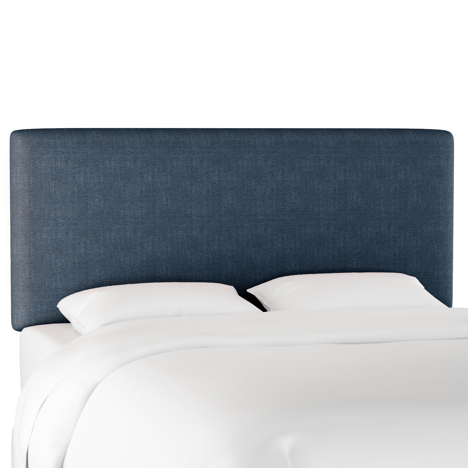 Eisley Upholstered Headboard, Queen, Zuma Navy Textured Linen