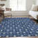 Premium Machine Washable Prisco Navy Rug