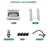 25"L x 22"W Commercial Laundry Sink Freestanding Stainless Steel Utility Kitchen Sink with Open-shelf,Kitchen Faucet