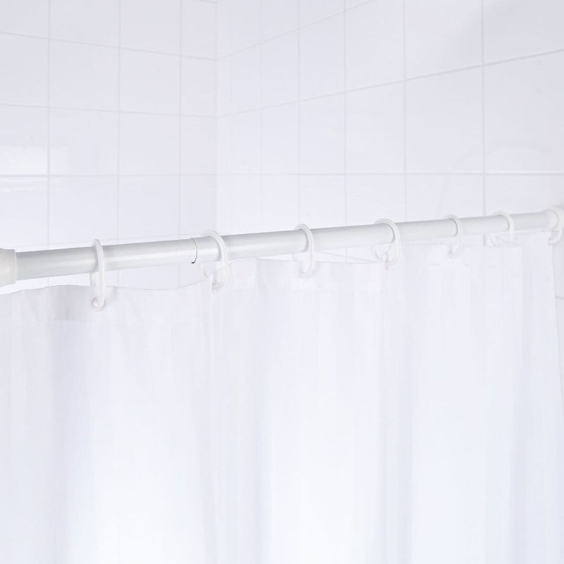 Ridder Telescopic Shower Curtain Rod 70-115cm White