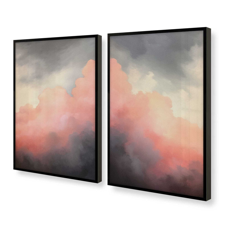 "Rosy Twilight" par Golden Glow Interiors 2 - Pièces sur papier, Noir satiné, H 17 po x l 13 po