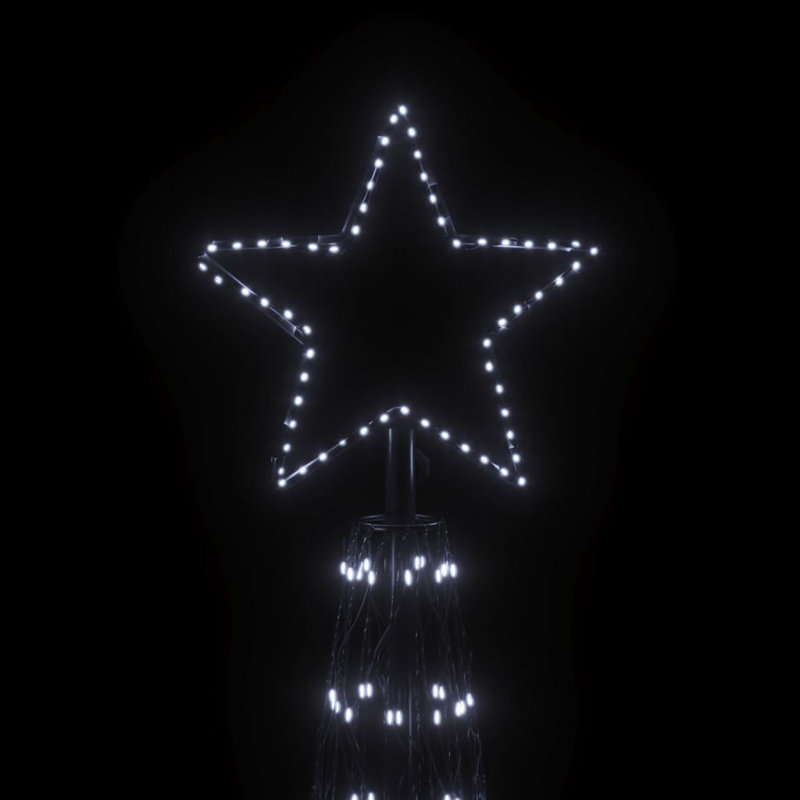 Artificial Christmas Cone Christmas Tree with LED, Multicolore, 315 po x 90,6 po