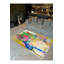 Tapis décoratif lavable à la machine à motif abstrait multicolore-596670101