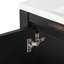 Meuble-lavabo simple 36,01 po avec comptoir en bois massif Raheim