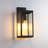 Powder-Coated Black 15'' H Outdoor Wall Lantern