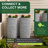 Good Ideas 50 Gallons Plastic Drainable Dual Overflow Planter Rain Barrel-27899314
