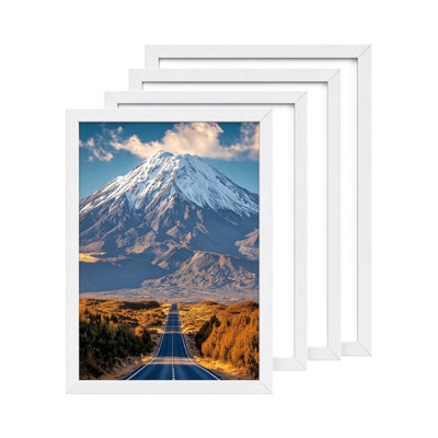 Photo Frame 4 Pack with Acrylic Glass for Home Office