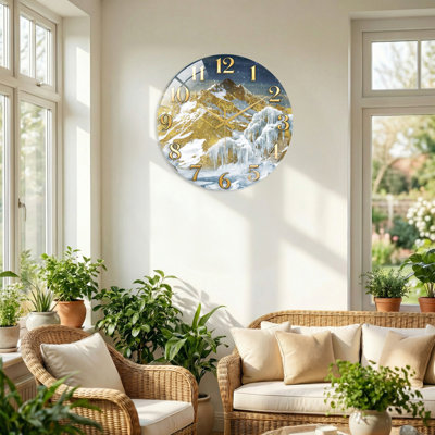 Horloge murale en verre