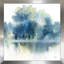 «Blue Pond Reflections (Square)» par Katrina Pete, reproduction-1183281252-1183281261