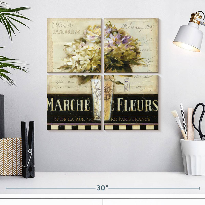 Harnek Marche De Fleurs I, 18" H x 18" W
