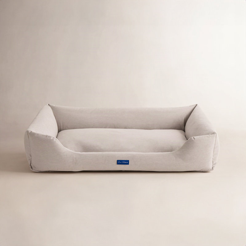 Missy Pet Bed, Beige, Medium (37.4" W x 22.83" D x 9.8" H)