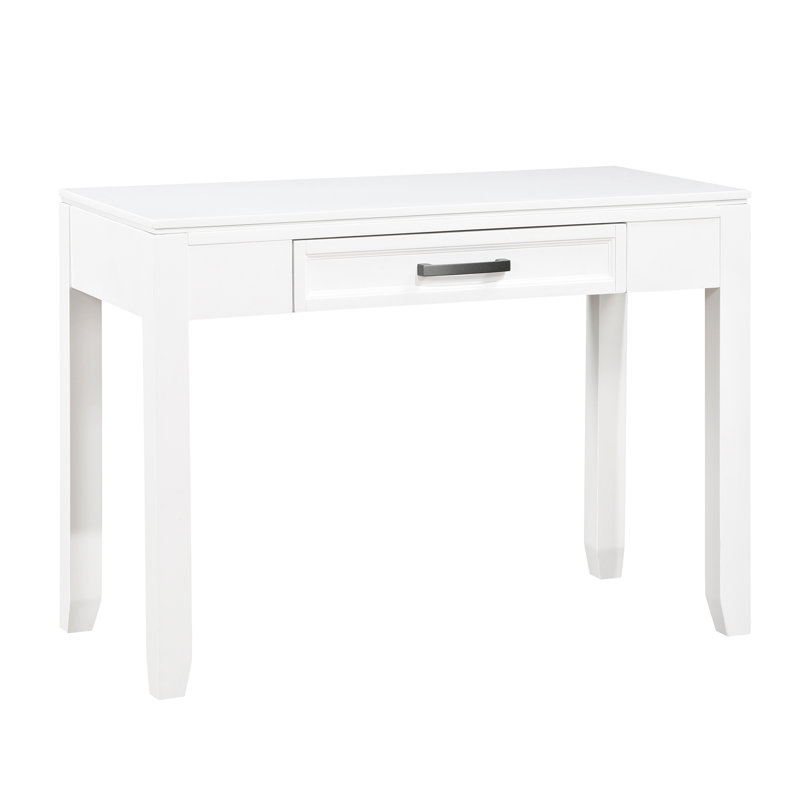 Writing Desk With Drawer, White