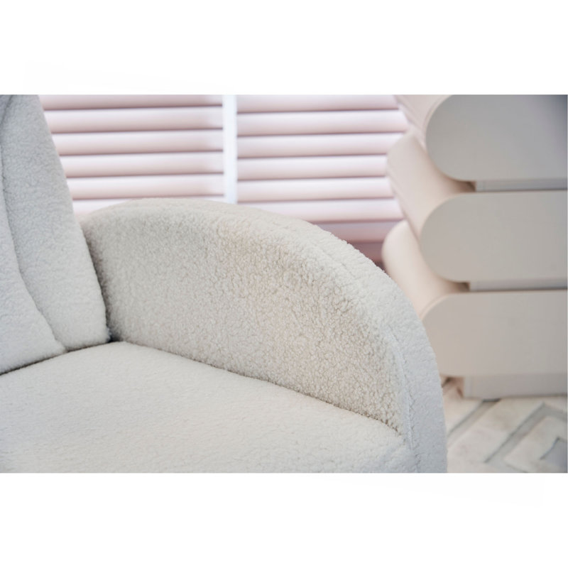 Chaise berçante Teddy, Ivoire ivoire