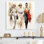 Personnages de mode sur une promenade II - art mural tendance
