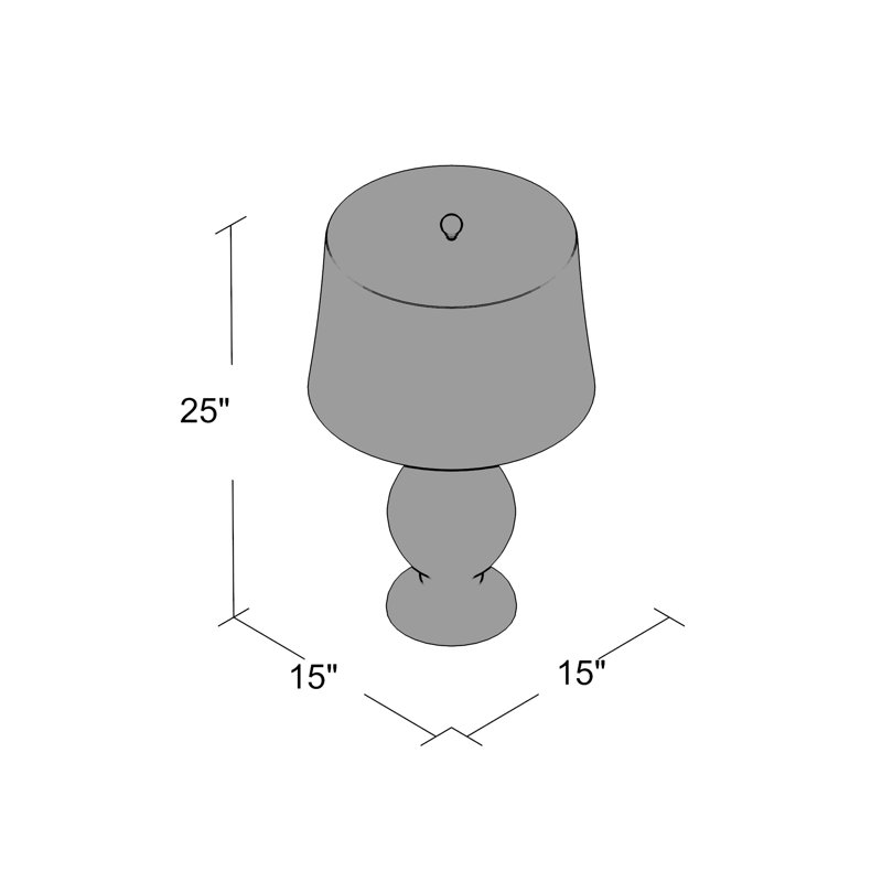Lampe de table 25 po Whitsett