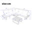 195cm Wide L-Shaped Patio Sectional Set-36354483