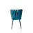Modern Velvet Chair Set (4 Pieces), Black & Blue | 100% Metal Frame, Velvet Fabric & Melamine Coated Seat | Dimensions: 16.9 x 32.3 x 16.9 in | Max Weight Capacity: 386 lbs | Stylish & Durable for Dining & Living Room-1431798161-1434004619-1465412629
