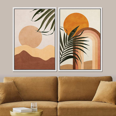 Mid-Century Palm Leaf