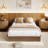Wood Platform Bed Frame with Fluted Design, Low Profile Minimalist Bed Base, Noise‑Free & No Box Spring-1443990914-1443990912