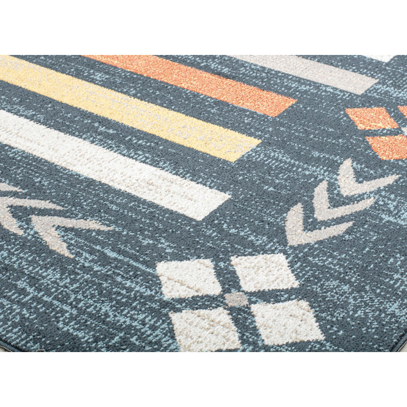 Tapis bleu Jada, Rectangle 8 pi x 10 pi
