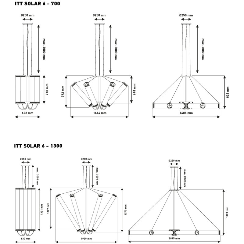 In The Tube 24 - Light Chandelier