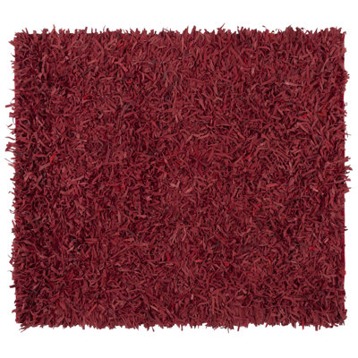 Tapis en cuir tissé à la main Schaefer