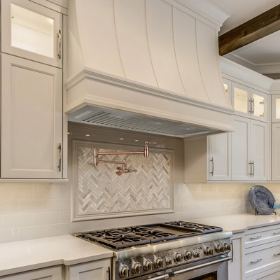 Nauxus 36" Stainless Steel 600 CFM Ducted (Vented) Insert Range Hood with Baffle Filter