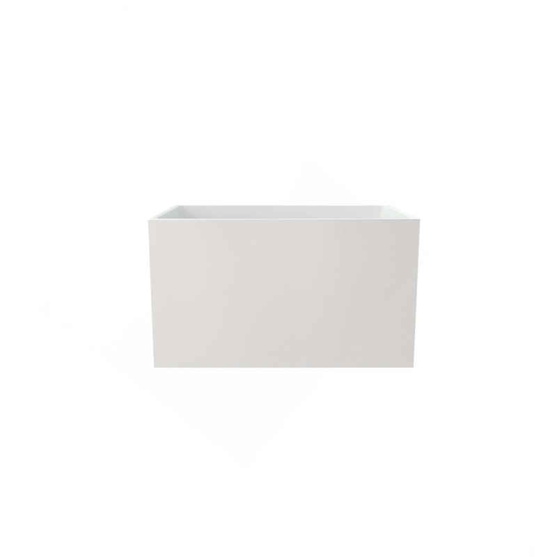 Baignoire de trempage autoportante en acrylique avec siège intégré - blanc brillant