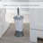 Bath Bliss Plastic Toilet Brush And Holder