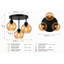 Glass Semi Flush Mount-70328268