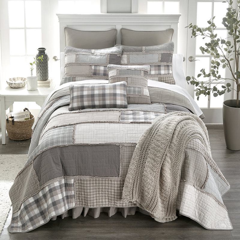 Courtepointe très grande en coton Donna, Très grand lit