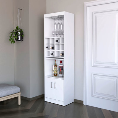 Bar avec rangement pour bouteilles de vin