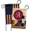 Drapeau de jardin vin en polyester 19 côtés x l 19 po Wine