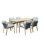 Ensemble de salle à manger d'extérieur en bois d'acacia pour 6 personnes Naila-1425357084