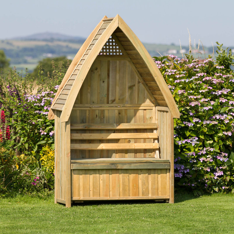 Groton Solid Wood Outdoor Bench