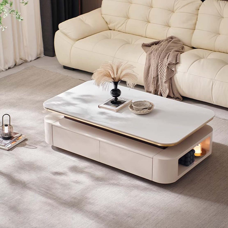 Table basse Modern Luxury, H 16,5 po x L 51,2 po x l 27,6 po