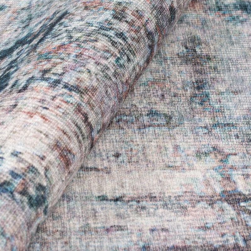 Premium Machine Washable Carpet, 4.6 x 6.2 Feet, 100% Polyester, 1850 g/m² | Pile Height: 0.2 Inches | Eco-Friendly Recycled Poly Cotton Underside | Perfect for Living Room, Bedroom, and High-Traffic Areas