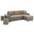 Dovie 92.5" Wide Reversible Sleeper Sofa & Chaise with Ottoman-1397859578