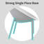 Chaises d'appoint d'extérieur scandinaves minimalistes d'intérieur en plastique résistantes aux intempéries, chaises d'appoint décoratives en forme d'œuf avec siège perforé pour patio, balcon, salon, véranda et bord de piscine, blanc-1547569456