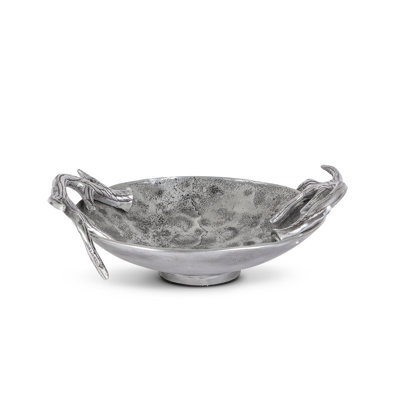 Cast Aluminum Hammered Round Bowl