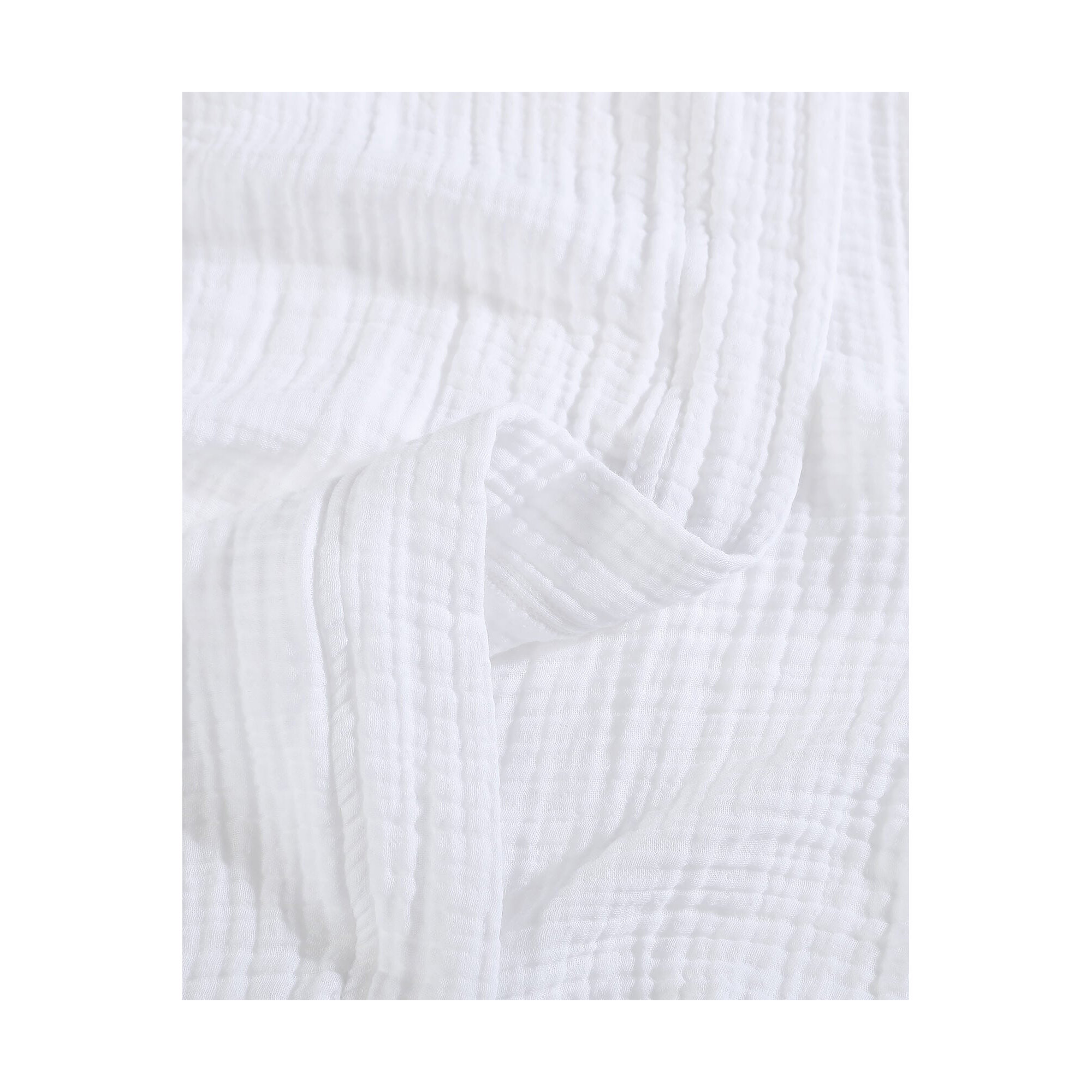 Muslin Cotton Kimono, XXL, White