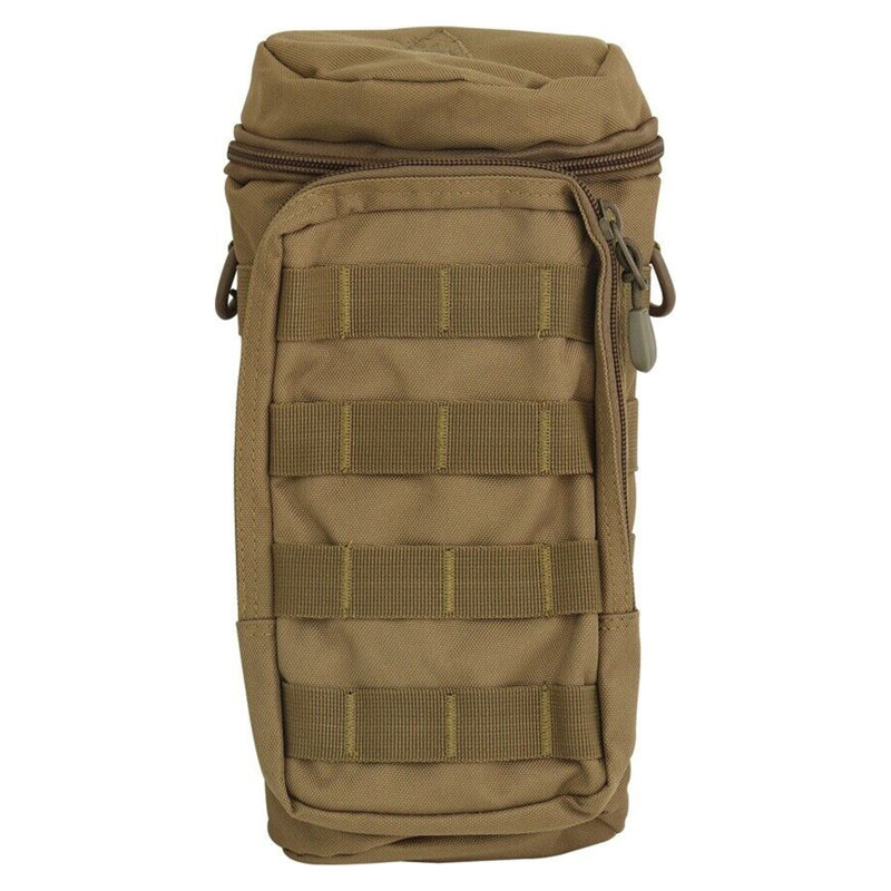 Pathfinder School Outdoor Water Bottle Carry Bag With Shoulder Strap, Coyote Tan