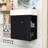 Maurice Modern Floating Bathroom Vanity with Ceramic Sink, Wave-Patterned Door and Storage Shelves-1953853998