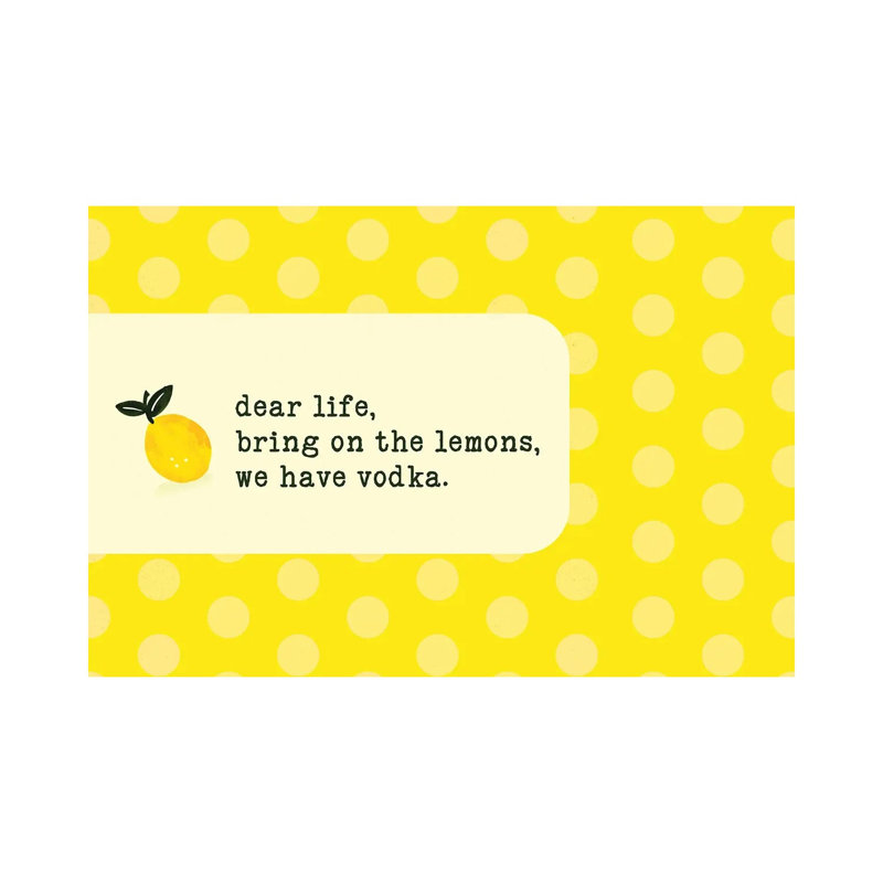 Vodka Lemon by The Whiskey Ginger - Wrapped Canvas Gallery-Wrapped Canvas Giclée, Wrapped Canvas, 20.32cm H x 30.48cm W