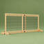 Barrière pour animaux autoportante, réglable de 104 à 180 cm, pour portes et terrasses. Cadre en pin et fil d'acier. Design moderne, installation facile. Largeur adaptée aux chiens de petite et moyenne taille. Facile à nettoyer.